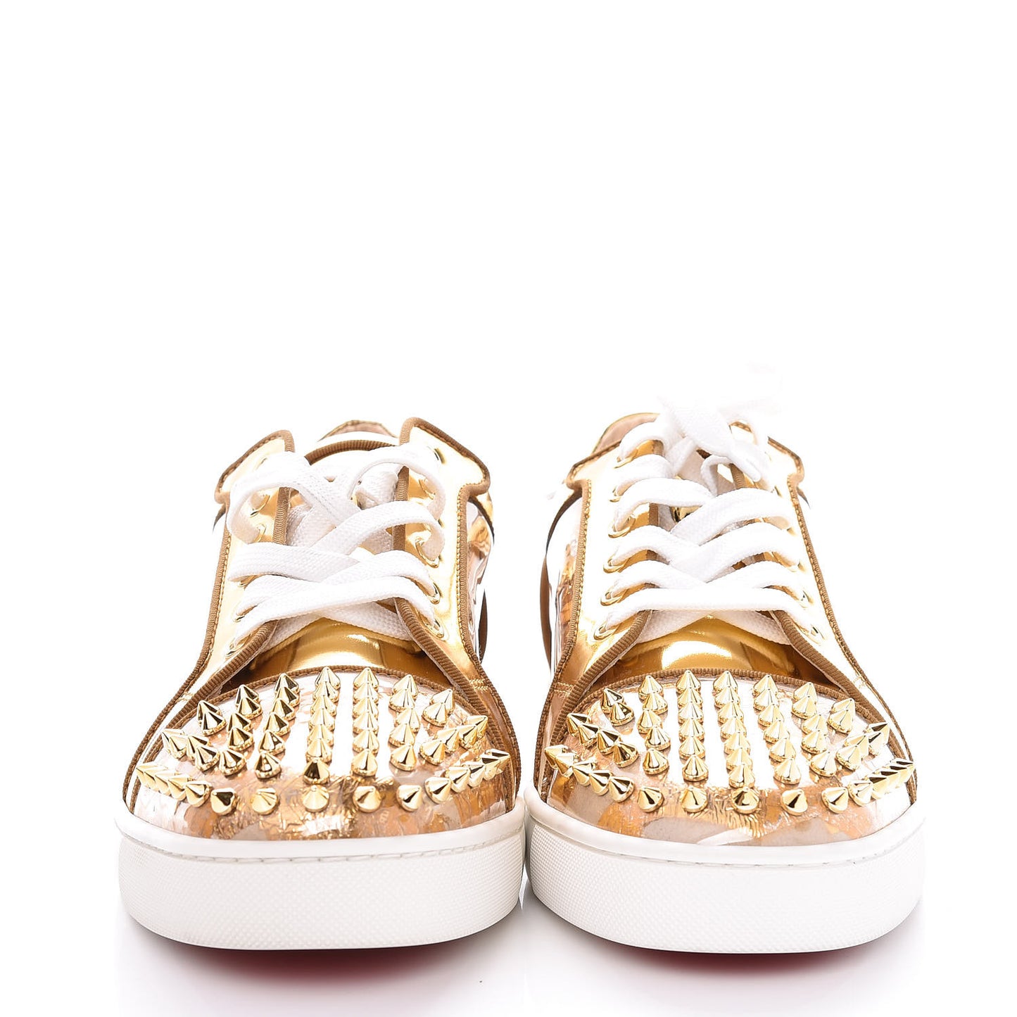 Ruban Calfskin Mens Seavaste Flat Sneakers 44 Gold