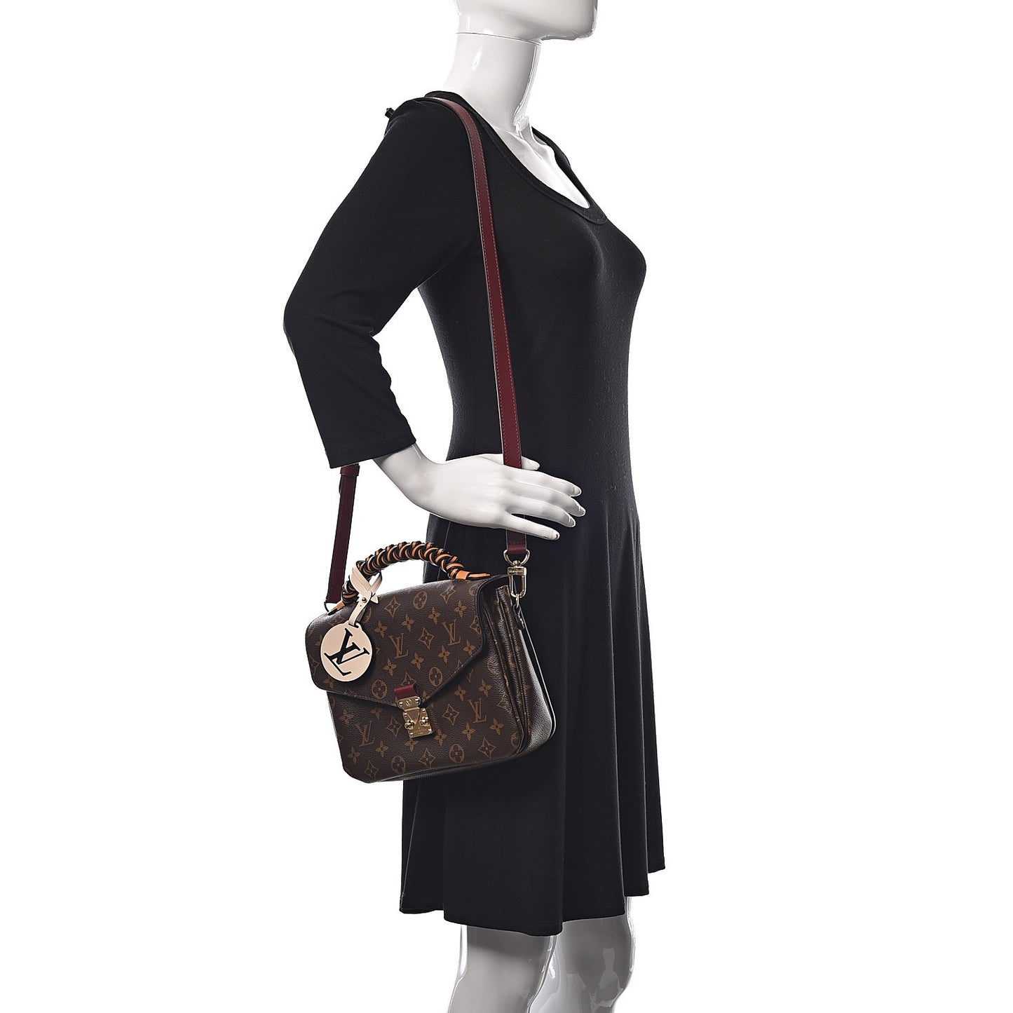 Monogram Braided Pochette Metis Safran