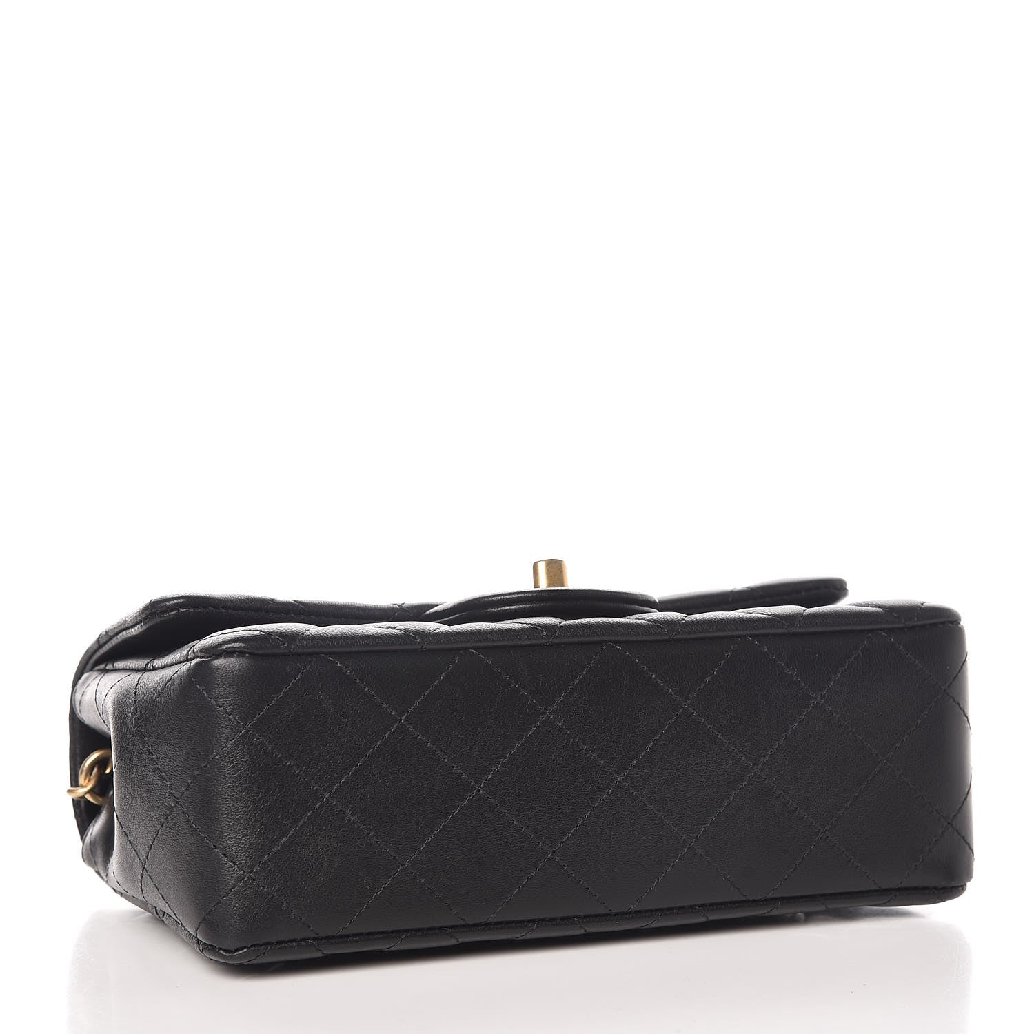 Chanel Lambskin Quilted Mini Rectangular Flap Black 4 of 10