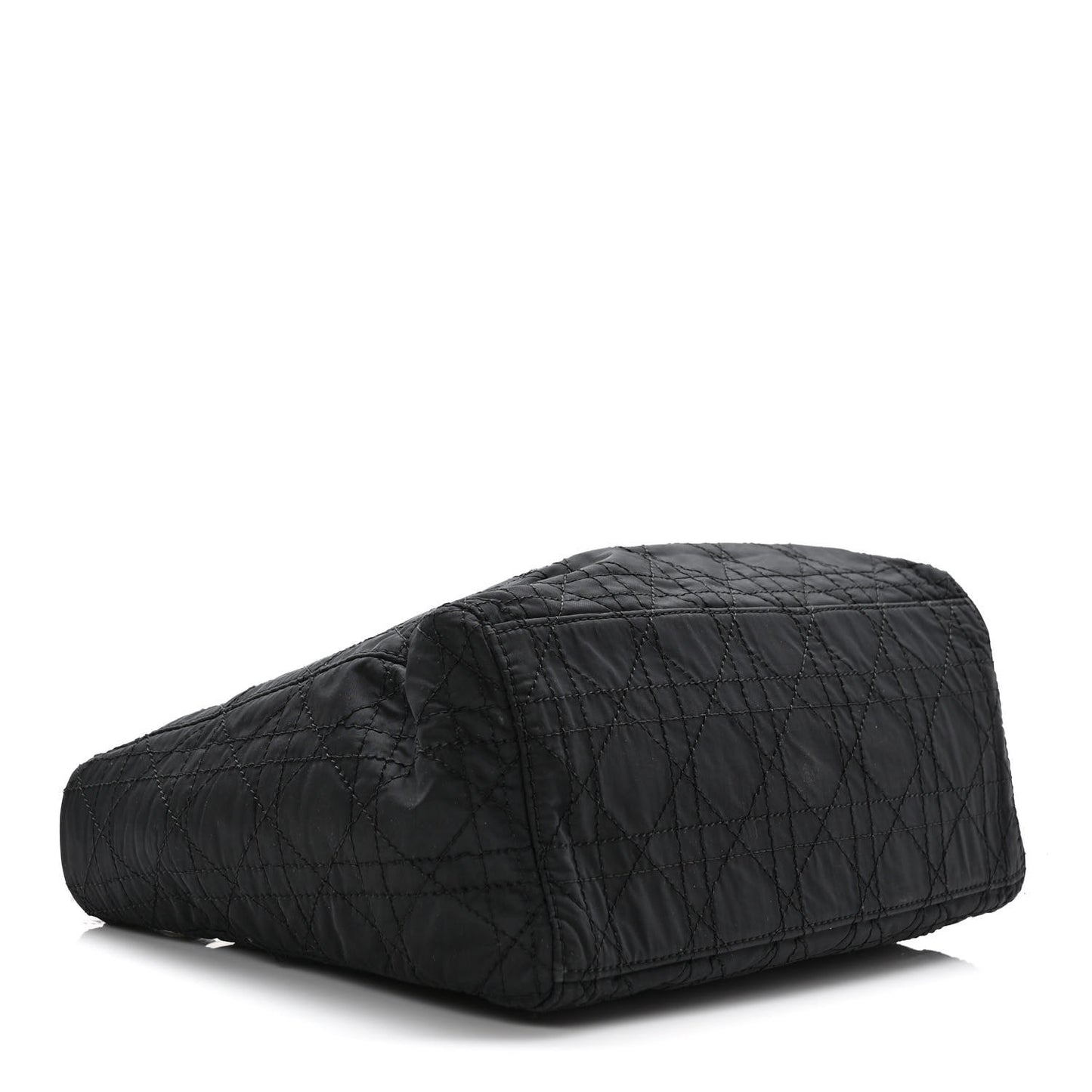 Nylon Cannage Medium Lady Dior Black