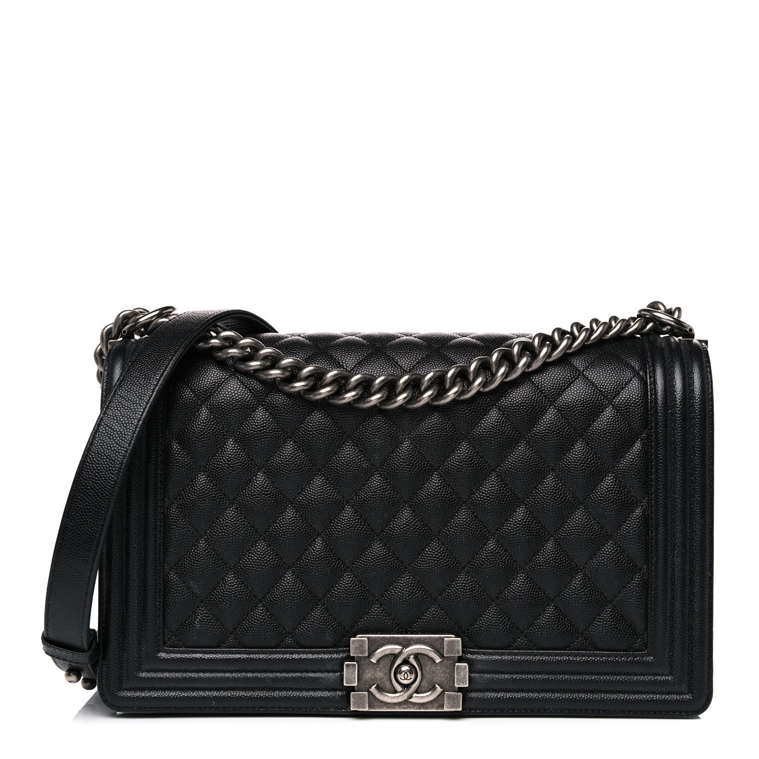 Chanel Caviar Quilted New Medium Boy Flap Black 1 of 16