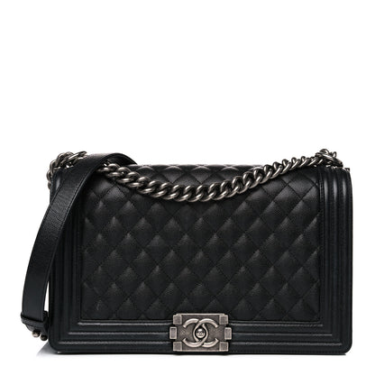 Chanel Caviar Quilted New Medium Boy Flap Black 1 of 16