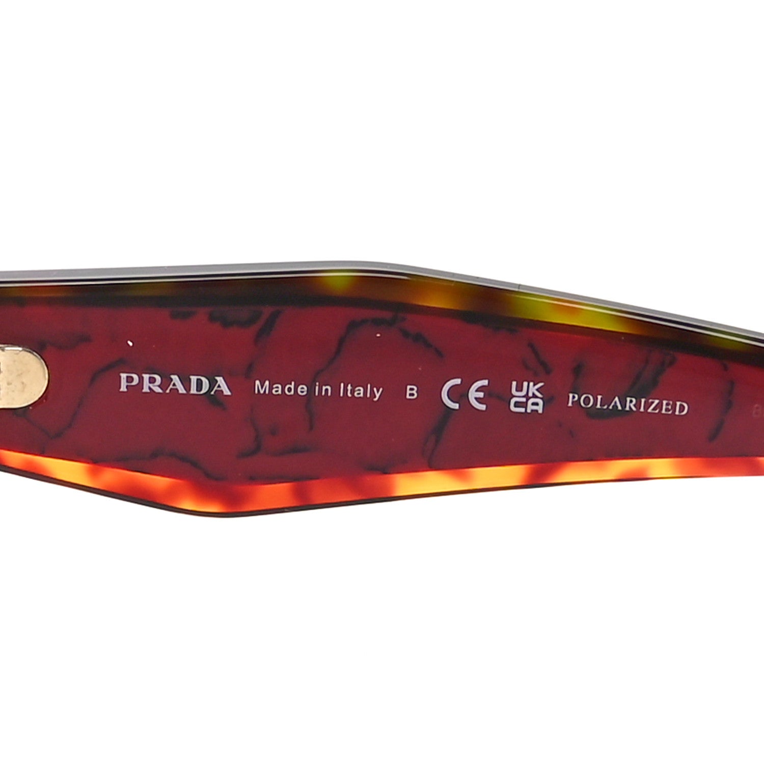 Prada Acetate Sunglasses SPR 15W Tortoise Red Marble 5 of 7