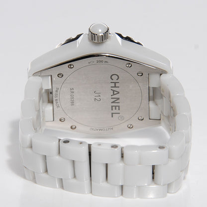 Chanel Stainless Steel Ceramic 38mm J12 Automatic Watch White 3 of 7