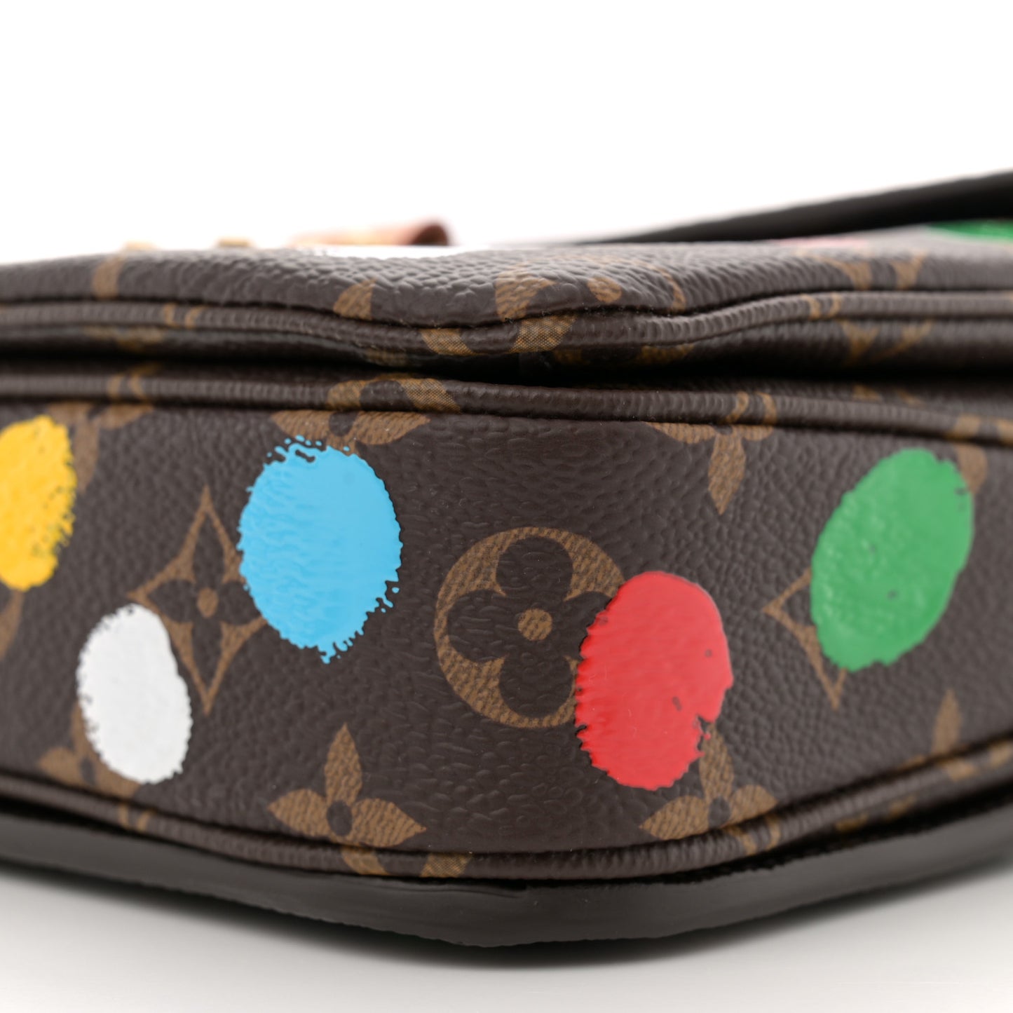 LV x YK Monogram Painted Dots Pochette Metis