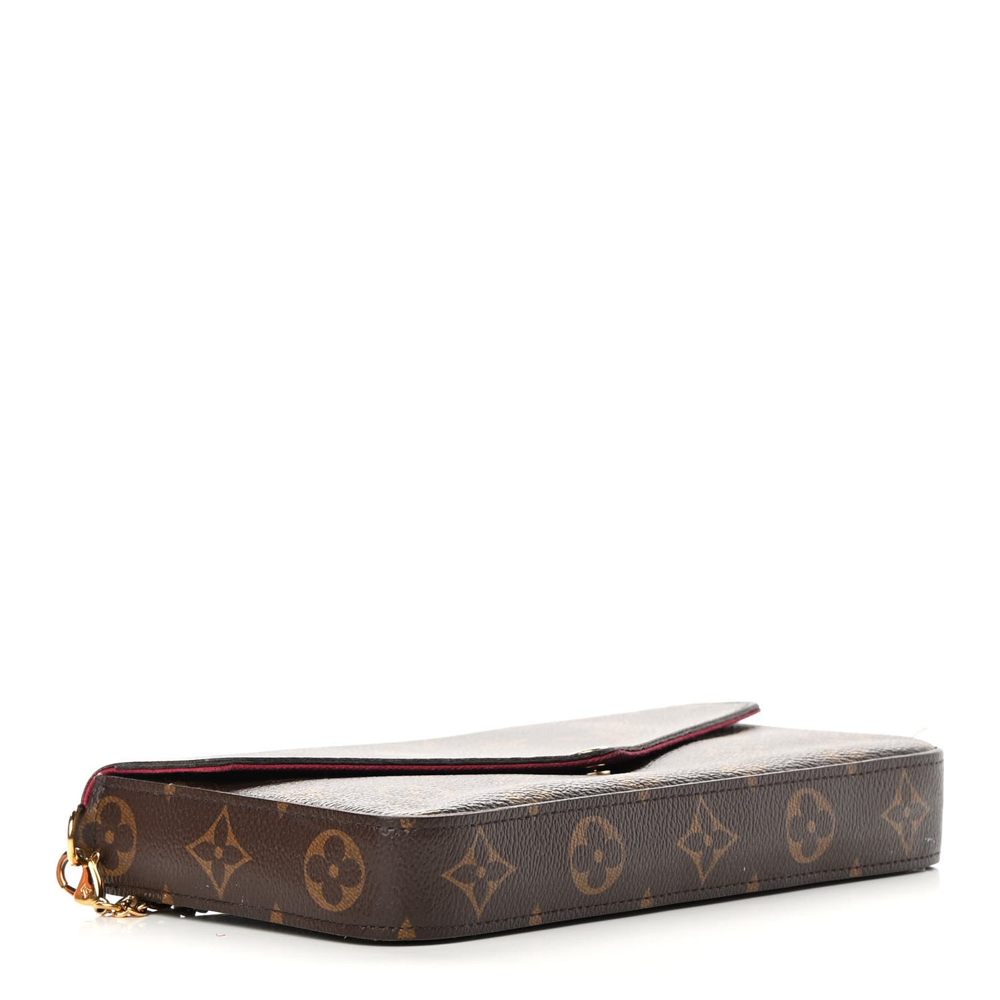 Monogram Pochette Felicie Chain Wallet Fuchsia