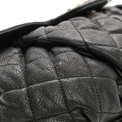 Chanel Washed Lambskin Quilted Chain Around Flap Black 10 of 10