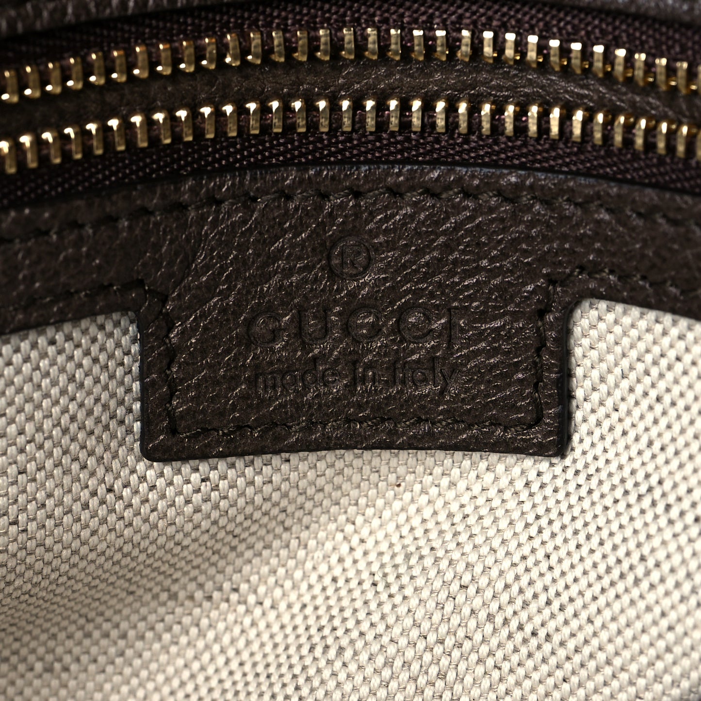 GG Supreme Monogram Textured Dollar Calfskin Web Medium Blondie Shoulder Flap Bag Beige Ebony New Acero