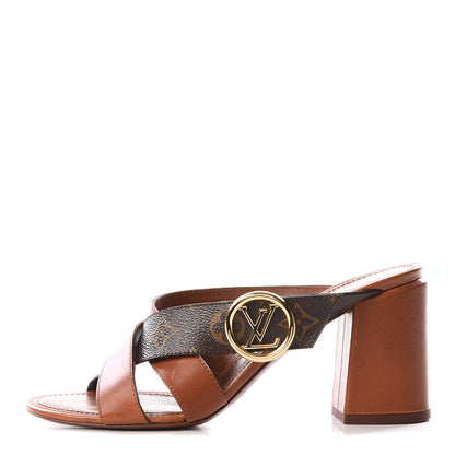 Louis Vuitton Monogram Horizon Mules 40 Cognac Brown 1 of 9