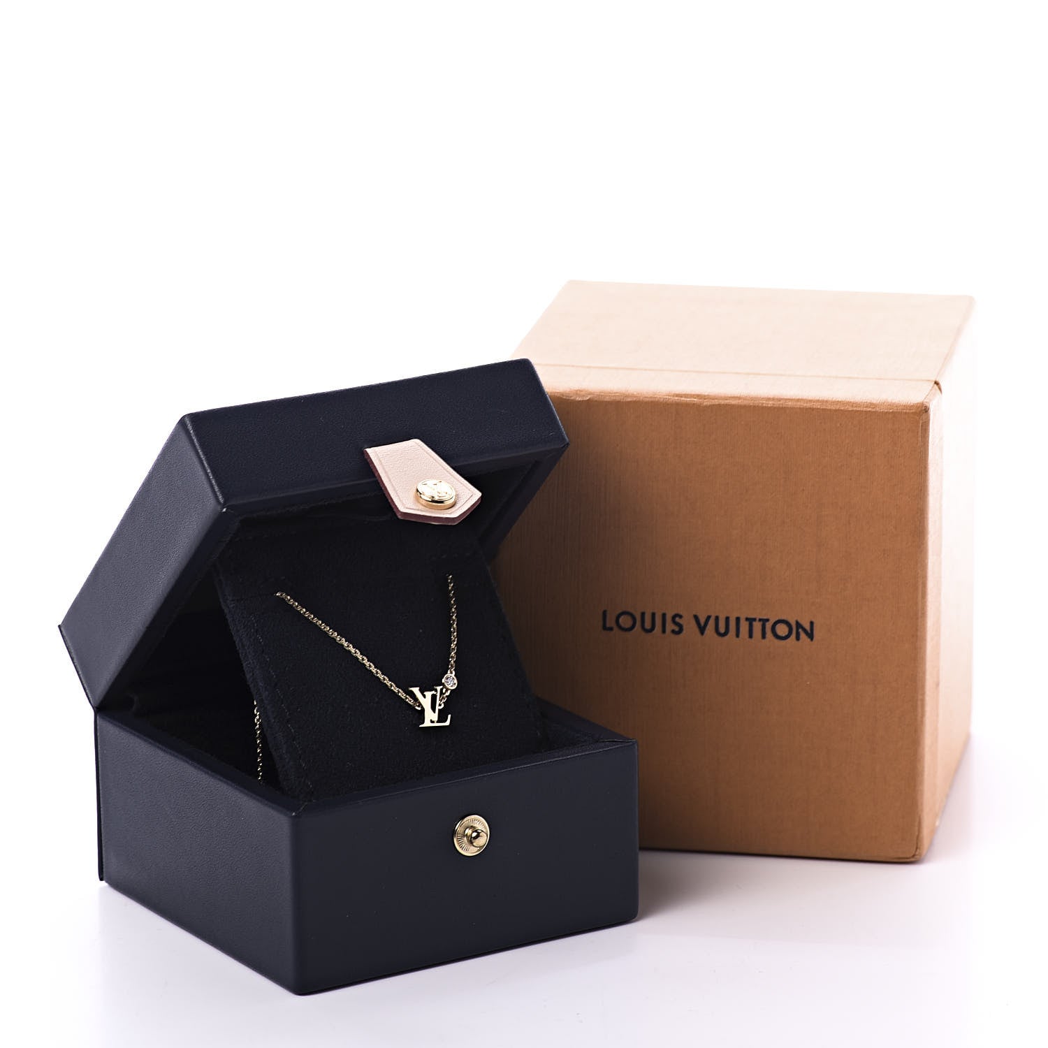 Louis Vuitton 18K Yellow Gold Diamond Idylle Blossom LV Pendant Necklace 8 of 8