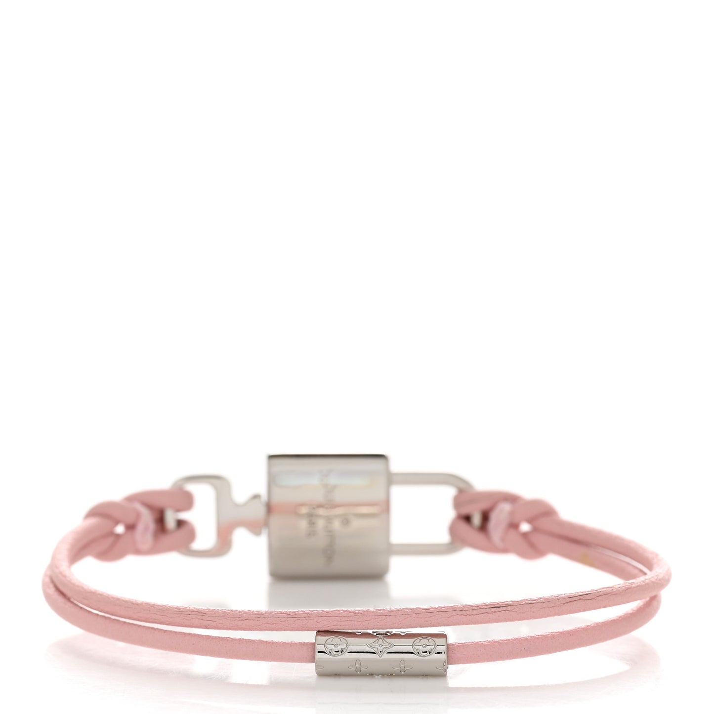 Monogram LV Padlock Bracelet 17 Pink