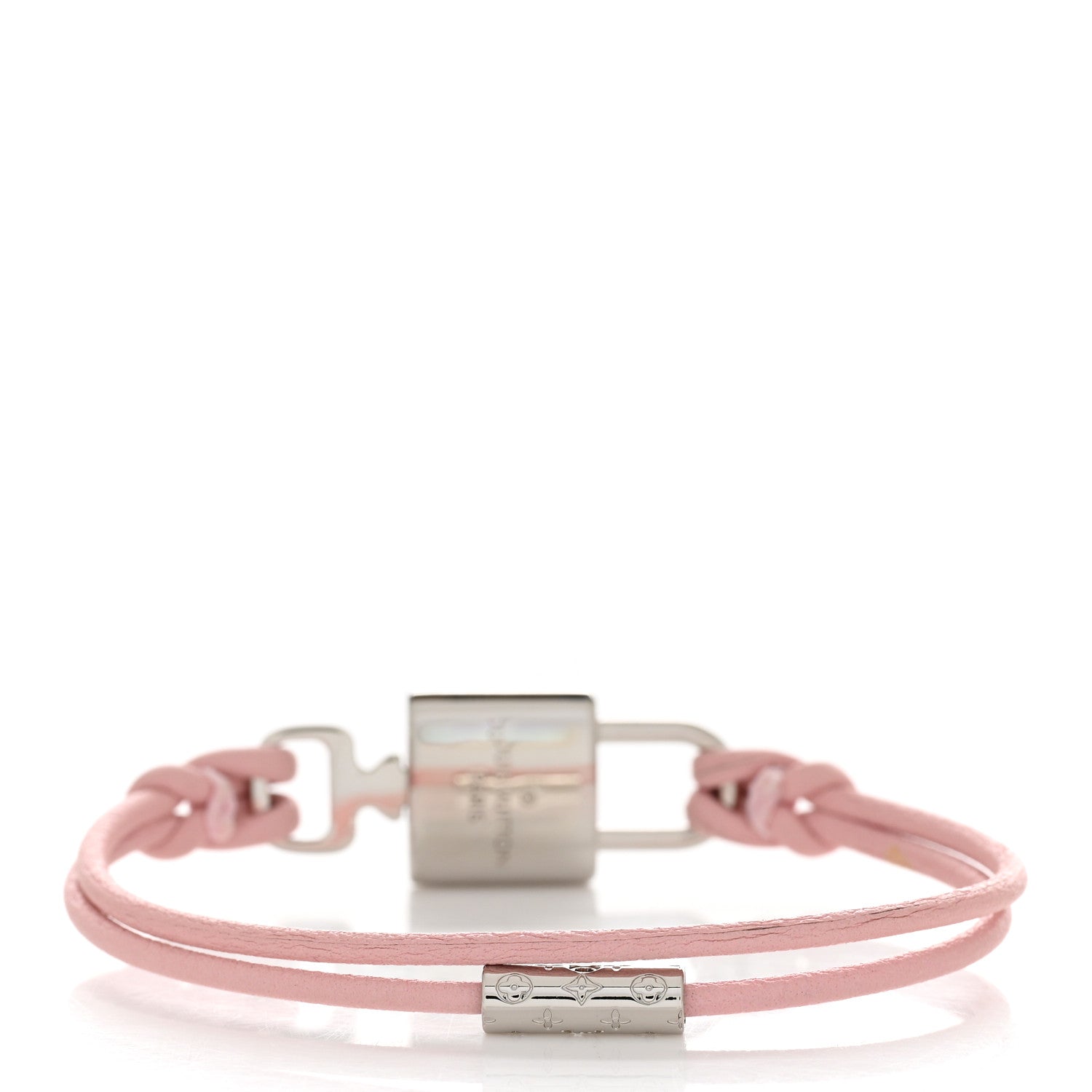 Louis Vuitton Monogram LV Padlock Bracelet 17 Pink 3 of 5