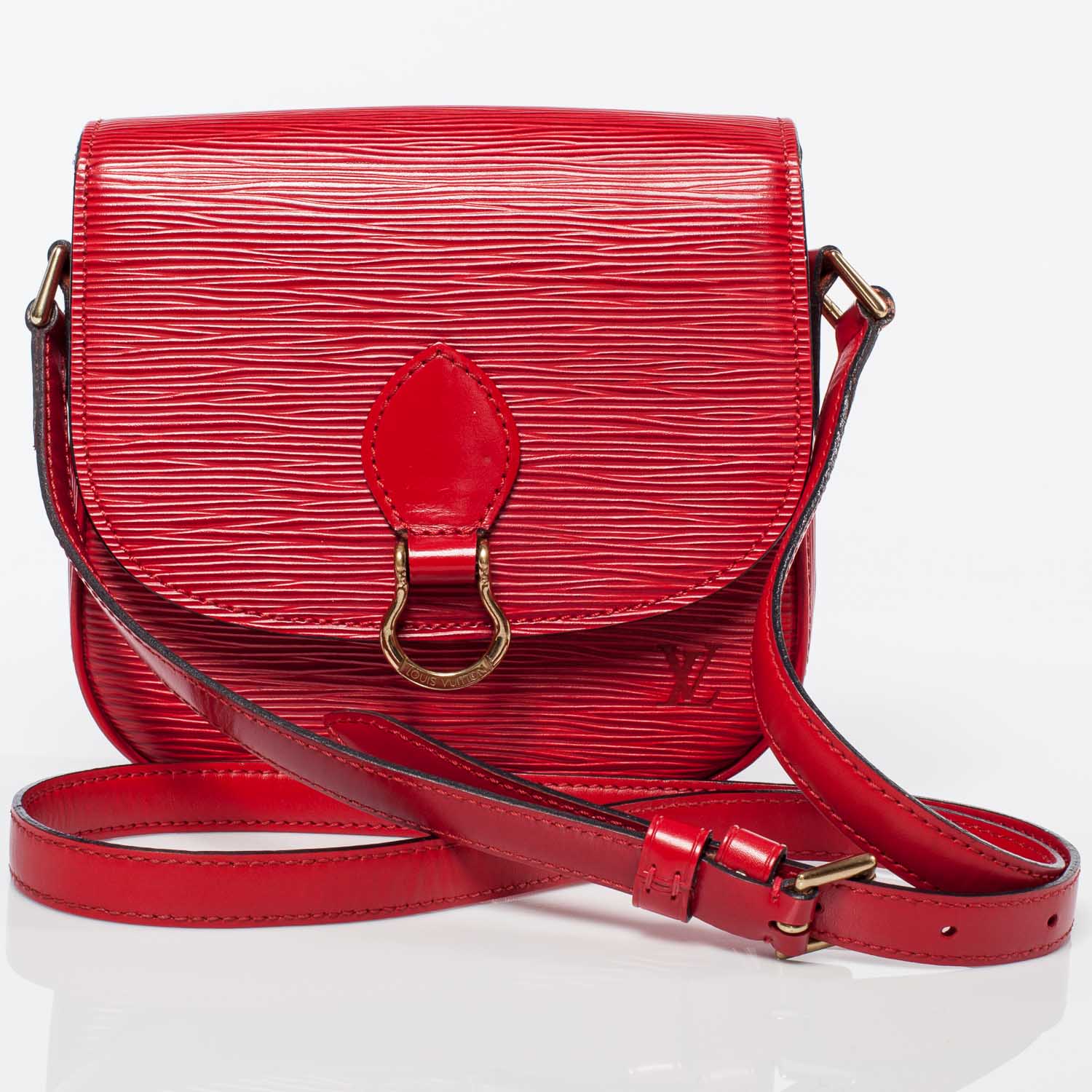 Louis Vuitton Epi Saint Cloud MM Red 1 of 9