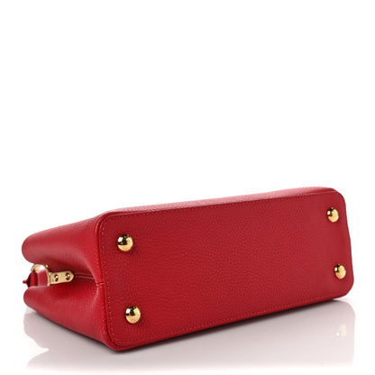 Louis Vuitton Taurillon Capucines PM Scarlet 3 of 5