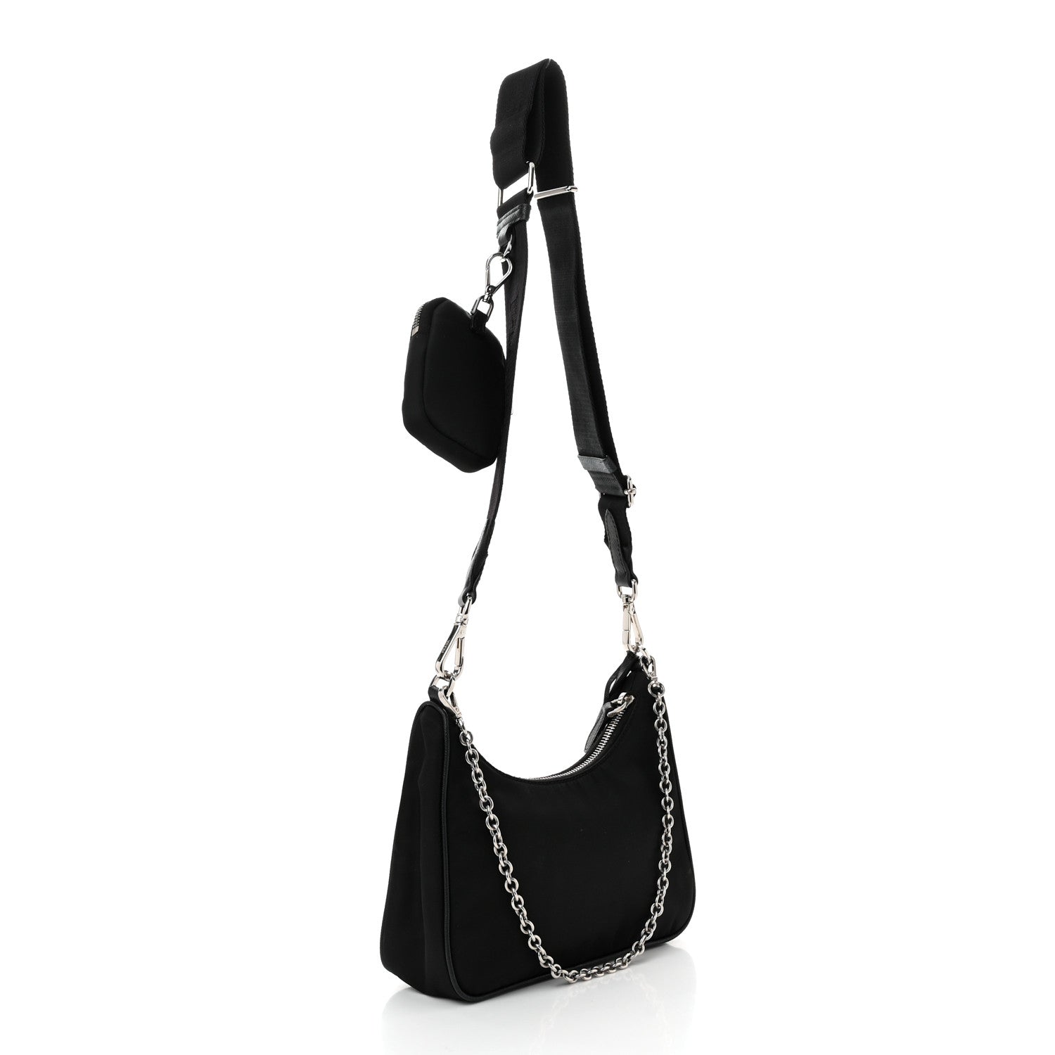 Prada Nylon Re-Edition 2005 Shoulder Bag Black 3 of 13
