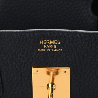 Hermes Togo Birkin 30 Bleu Nuit 6 of 11