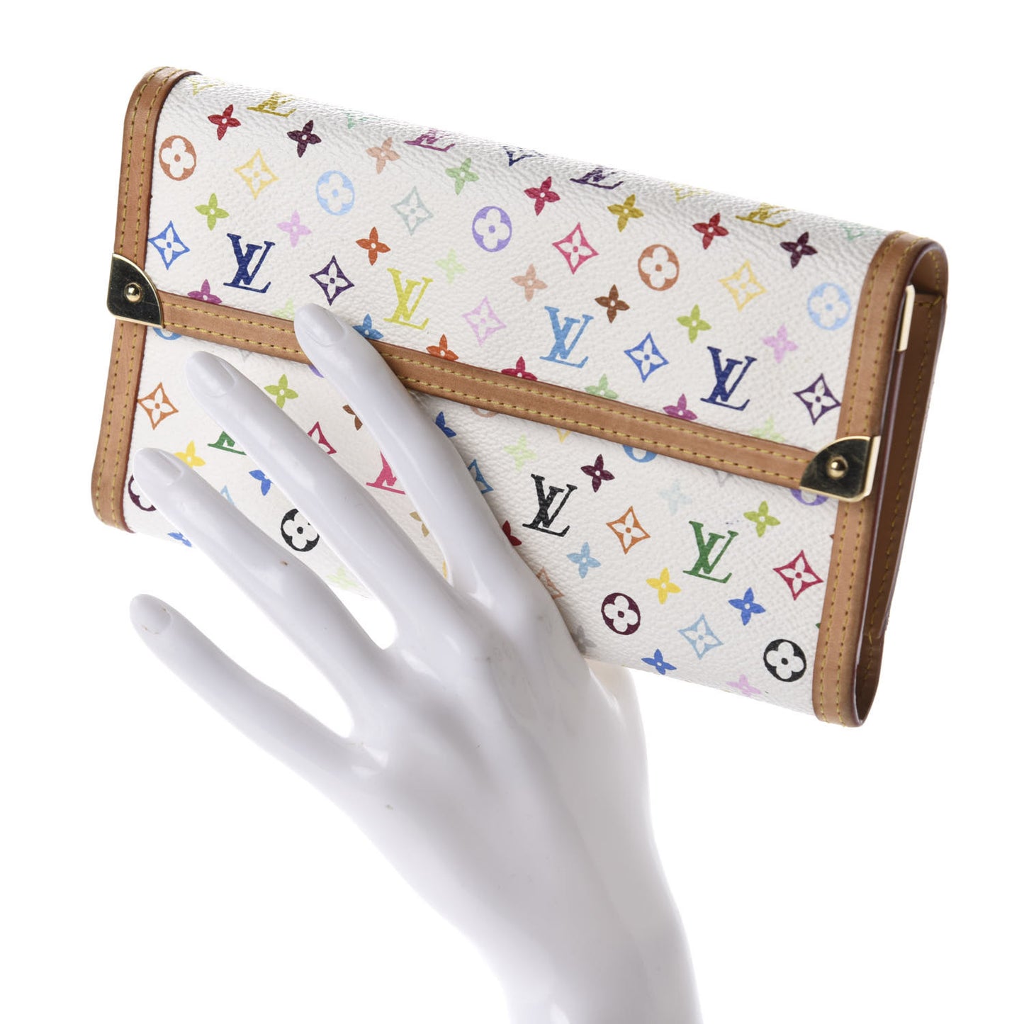 Monogram Multicolor Porte Tresor International Wallet White
