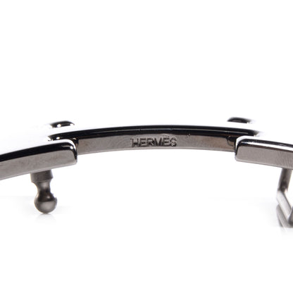 Hermes 32mm Polished Constance H Belt Buckle Ruthenium 4 of 4