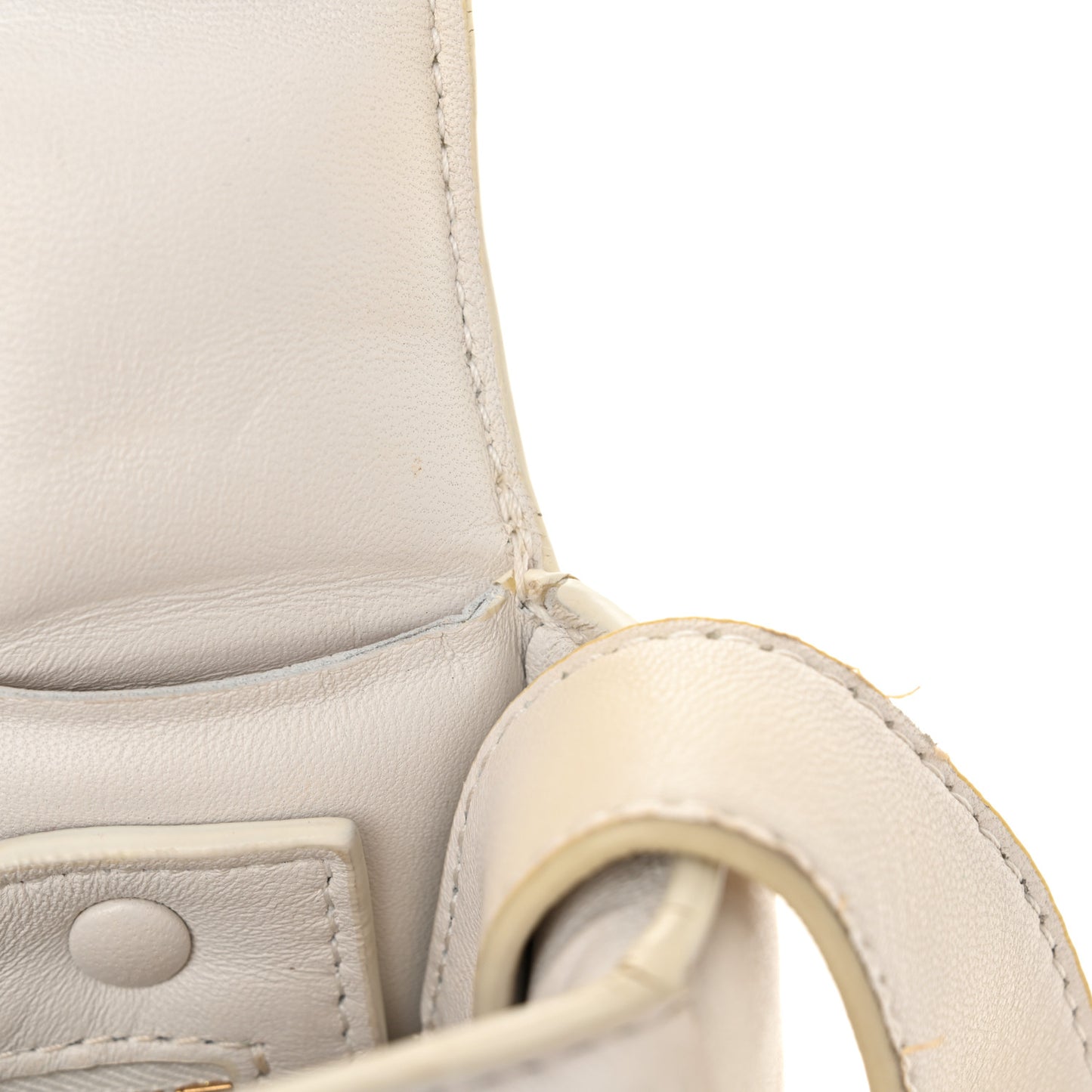 Nappa Maxi Intreccio Padded Cassette Crossbody Bag Chalk
