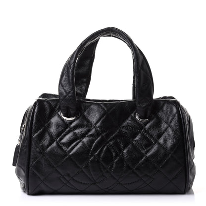 Chanel Caviar Quilted CC Timeless Bowler Black 1 of 11