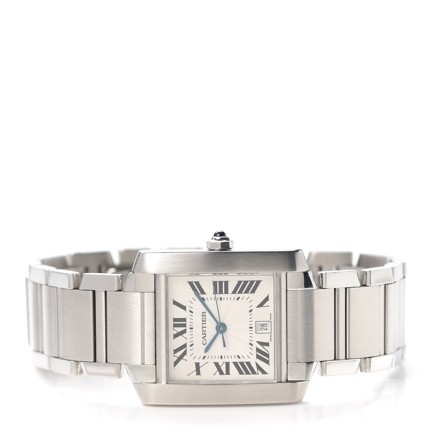 Cartier Stainless Steel 28mm Tank Francaise Automatic Watch 2 of 5