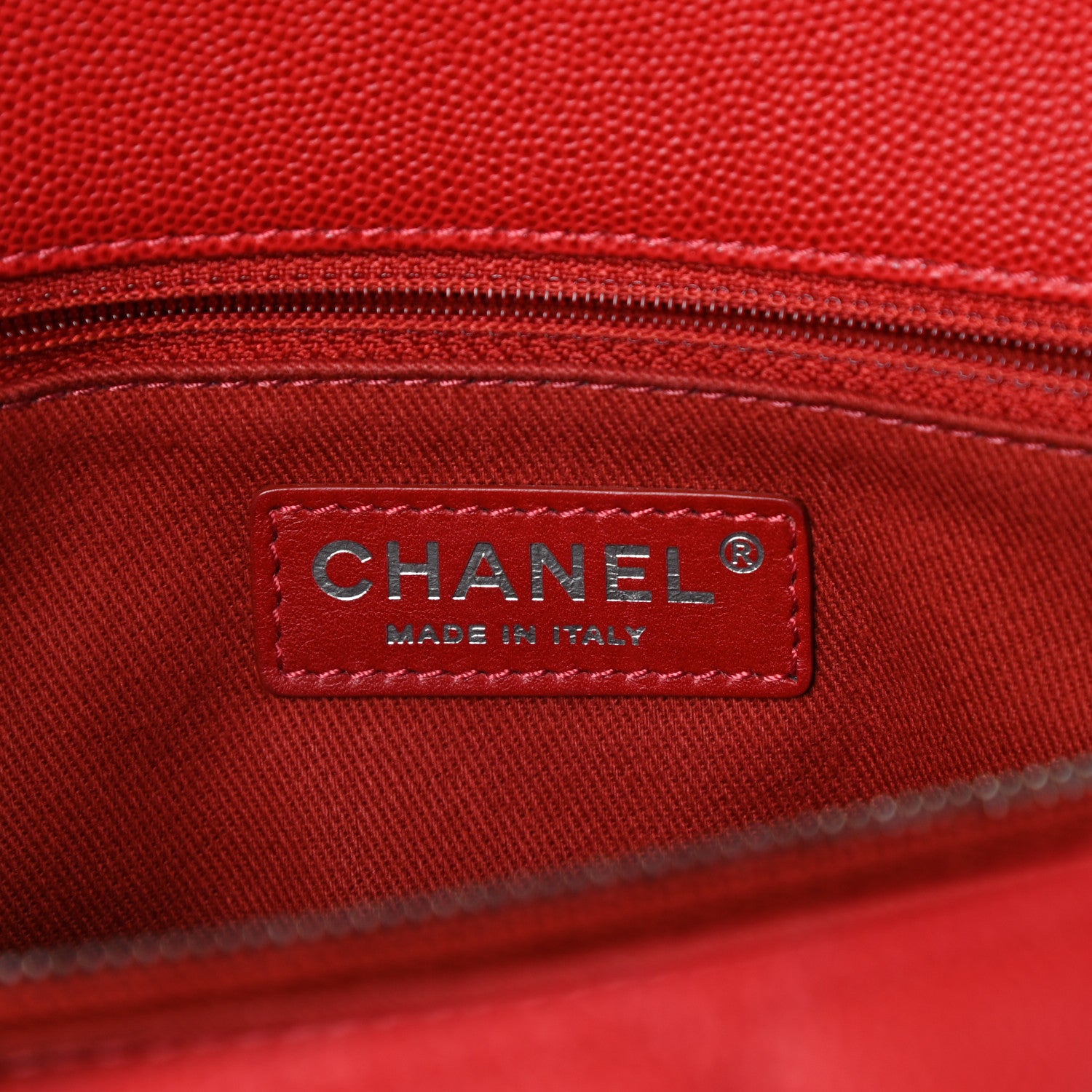Chanel Caviar Quilted Medium Coco Handle Flap Dark Red 6 of 10