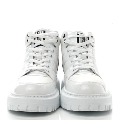 Christian Dior Nylon Fabric Womens D-Player High Top Sneakers 41 White Black 2 of 9