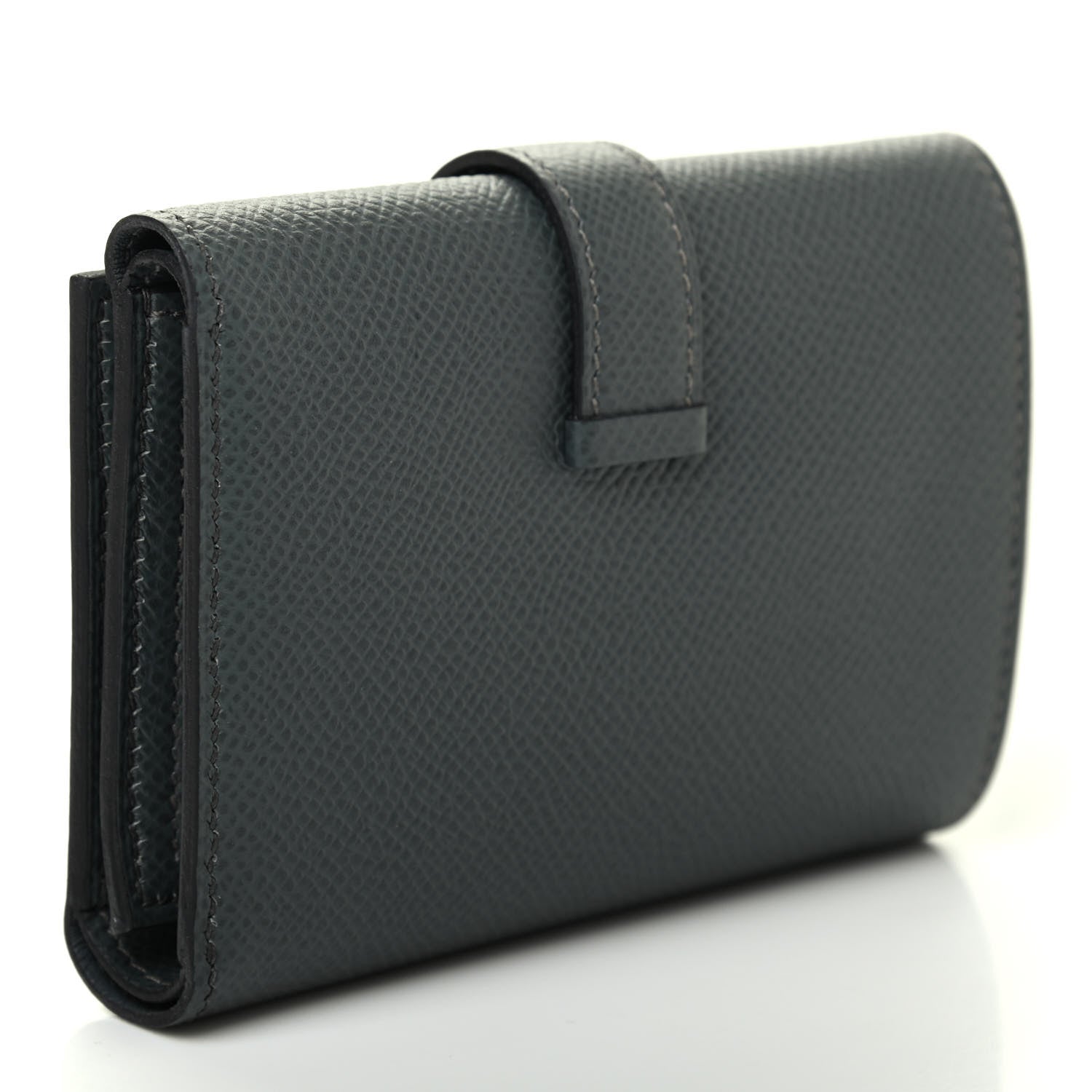Hermes Epsom Tri-Fold Compact Bearn Wallet Bleu Orage 3 of 7