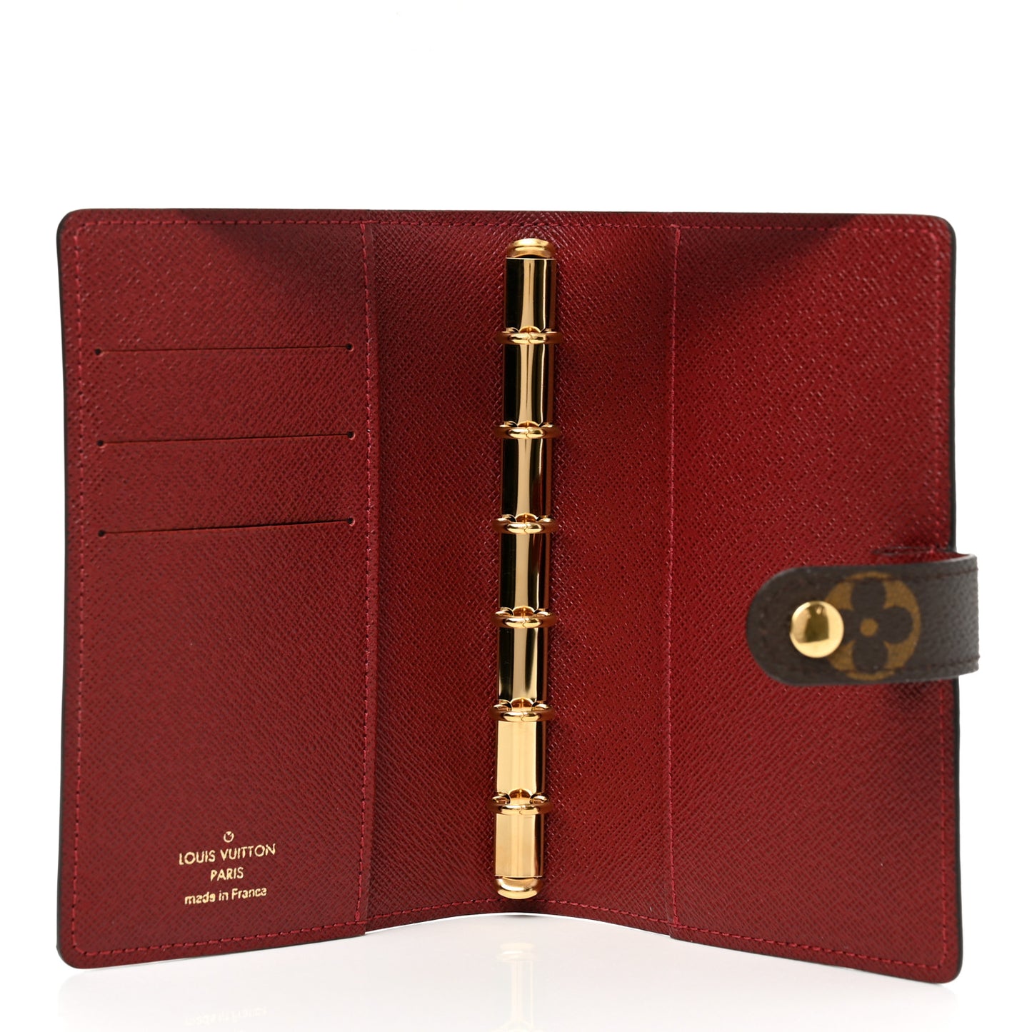 Monogram My LV Heritage Small Ring Agenda Cover Rouge Black