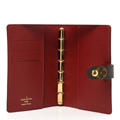 Louis Vuitton Monogram My LV Heritage Small Ring Agenda Cover Rouge Black 5 of 8