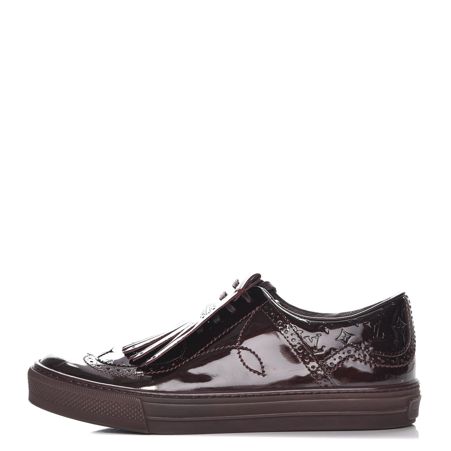 Louis Vuitton Patent Calfskin Sneaker 37.5 Amarante 1 of 8
