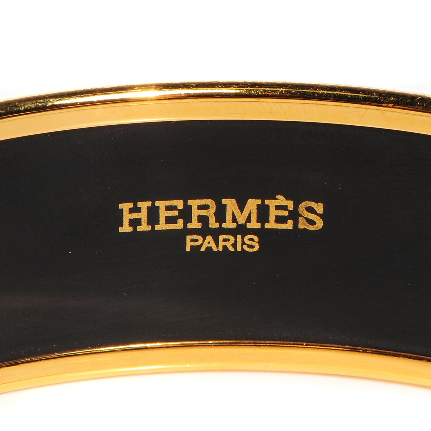 Hermes Enamel Printed Wide Tenues Et Couvertures Bracelet 62 4 of 5