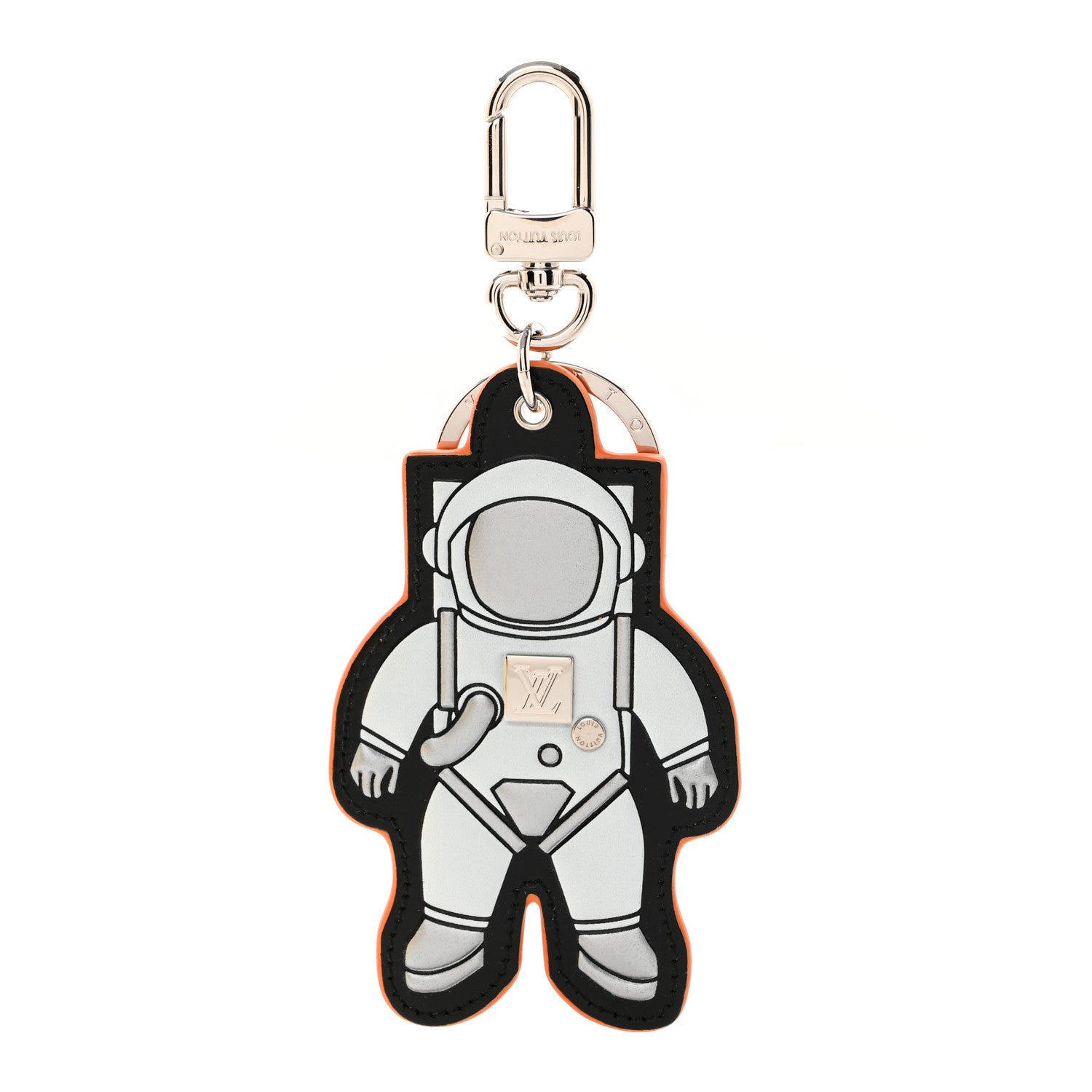 Louis Vuitton Monogram Satellite Spaceman Figurine Bag Charm Key Holder Silver 1 of 5