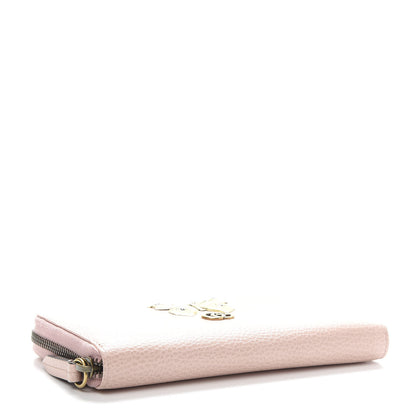 Gucci Calfskin Butterfly Farfalla Zip Around Wallet Perfect Pink 4 of 7