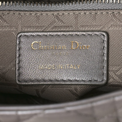 Christian Dior Lambskin Cannage Mini Lady Dior Gray Opaline 6 of 8