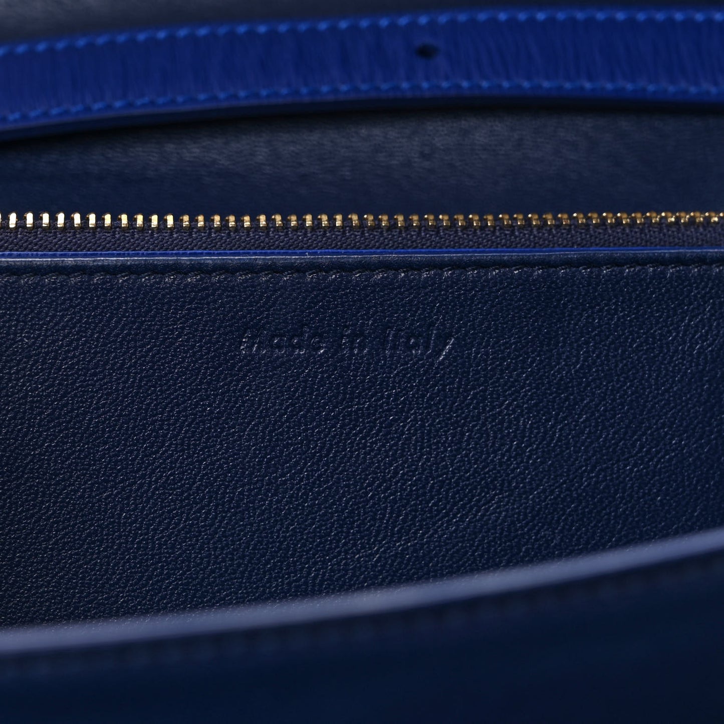 Liege Calfskin Medium Classic Box Flap Bag Indigo