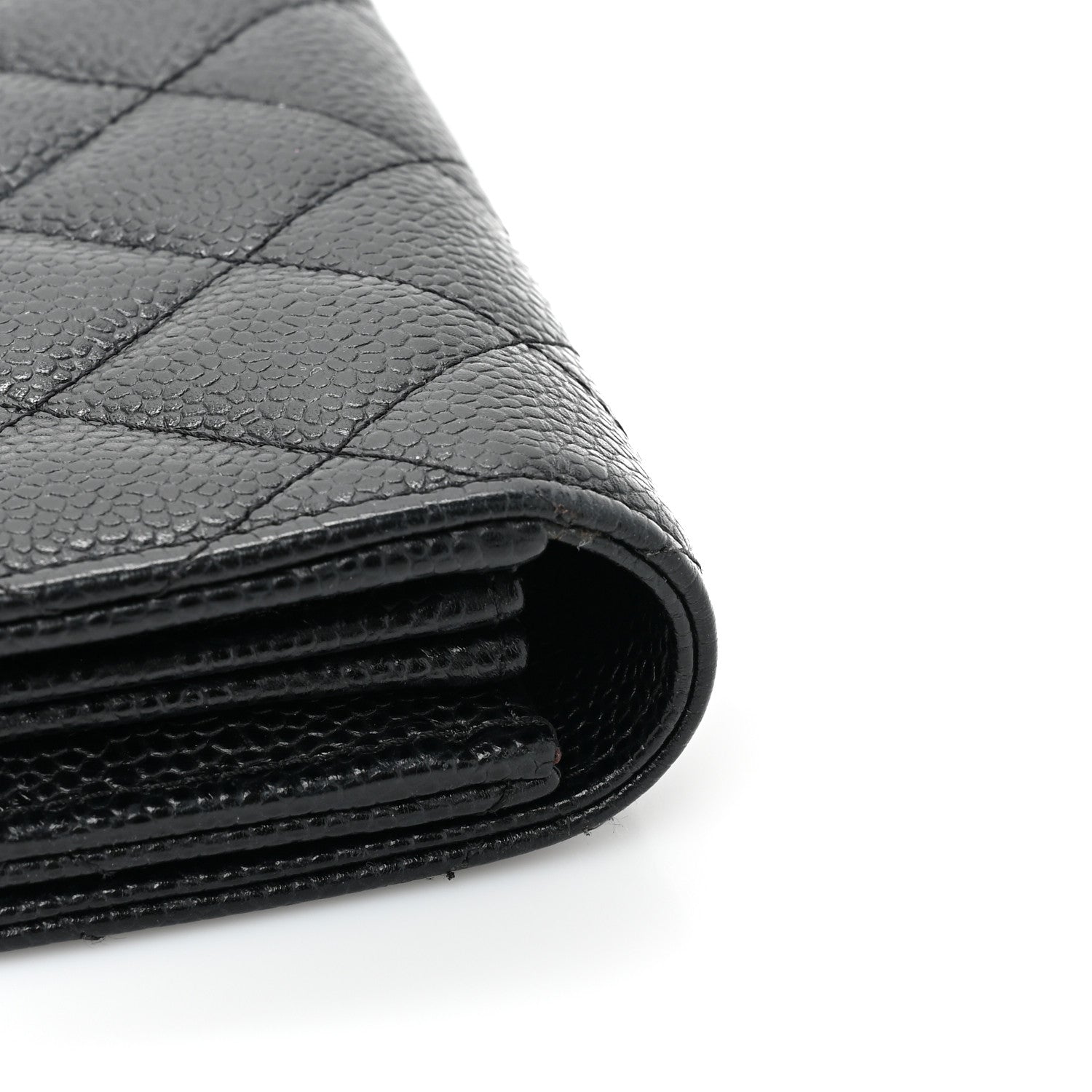 Chanel Caviar Quilted Large Gusset Flap Wallet Black 14 of 16