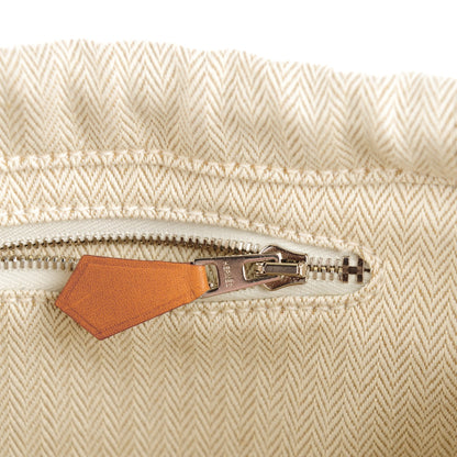 Hermes Canvas Barenia Fourbi 25 MM Pouch Naturel Fauve 6 of 8