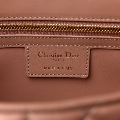 Christian Dior Calfskin Macrocannage Medium Caro Bag Rose De Vents 6 of 14