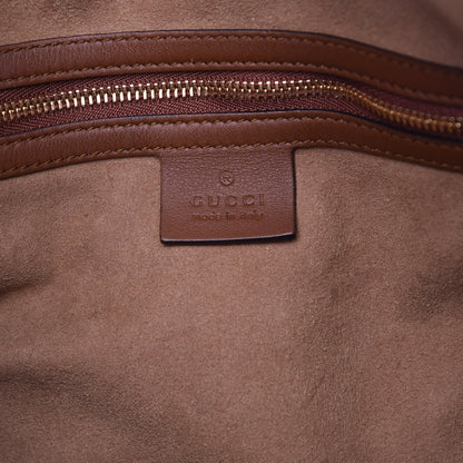 Gucci GG Supreme Monogram Large Linea A Hobo Light Brown 6 of 7