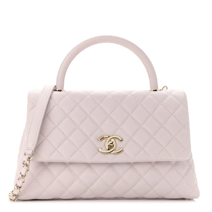 Chanel Caviar Quilted Small Coco Handle Flap Light Pink 1 of 9