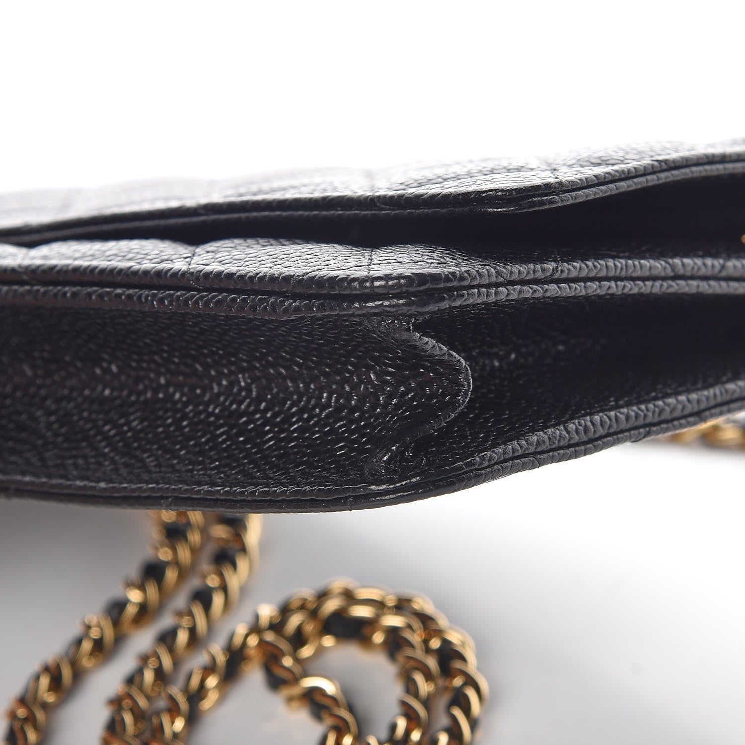 Chanel Caviar Quilted Wallet On Chain WOC Black 10 of 11
