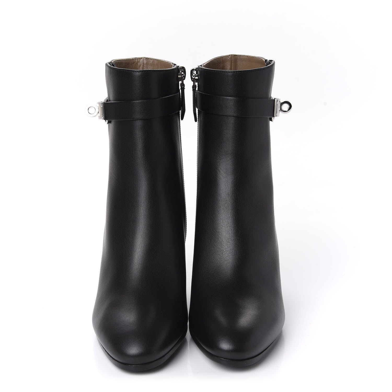Hermes Calfskin Saint Germain Ankle Boots 37 Black 2 of 10