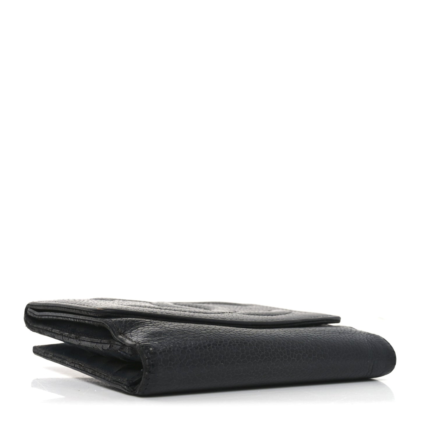 Caviar Timeless CC Compact French Wallet Black