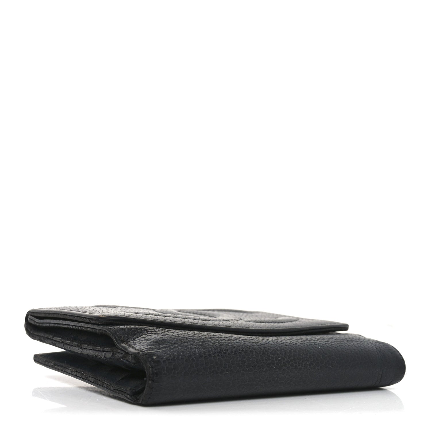 Chanel Caviar Timeless CC Compact French Wallet Black 4 of 8