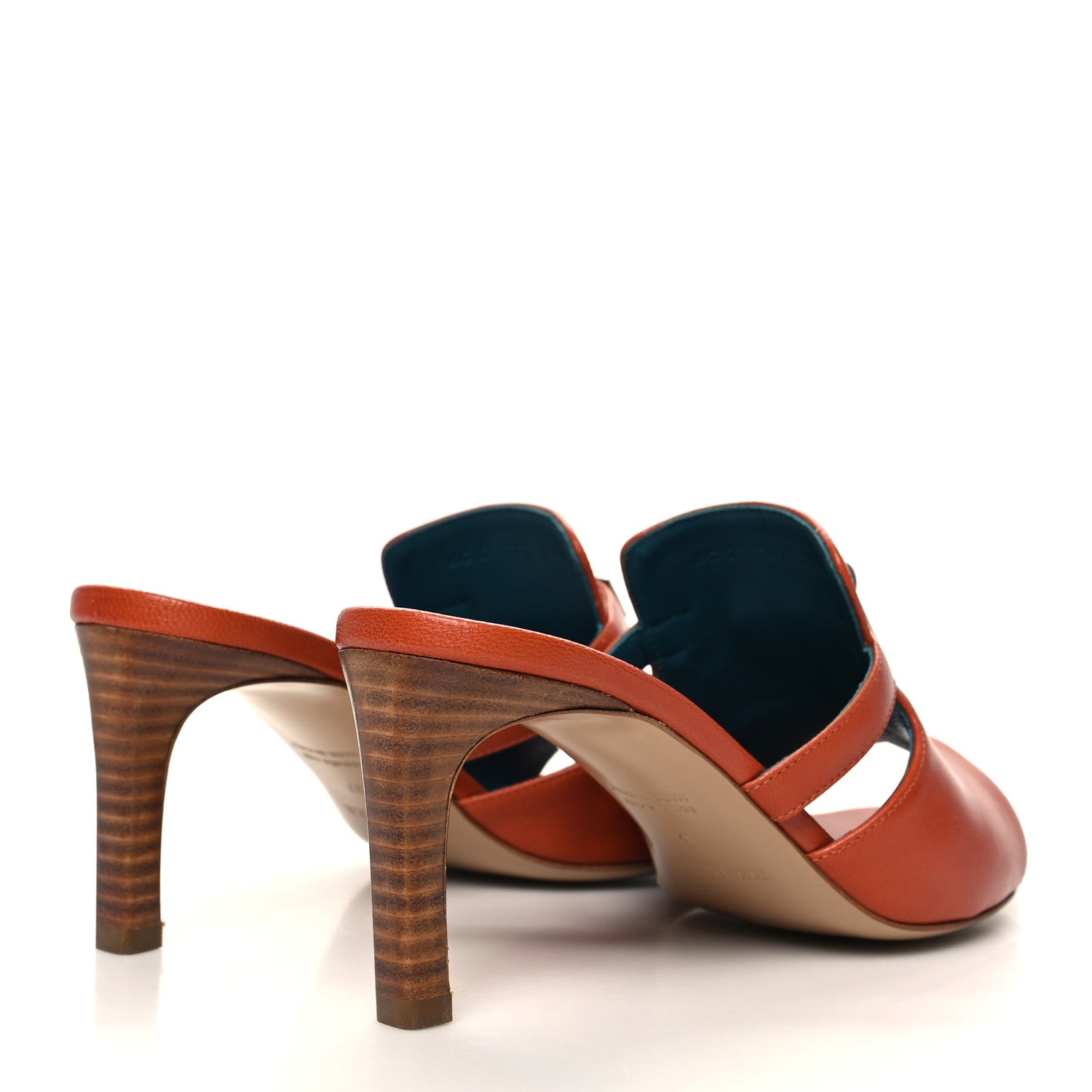 Hermes Goatskin Cute Sandals 37 Rouge Clay 4 of 8