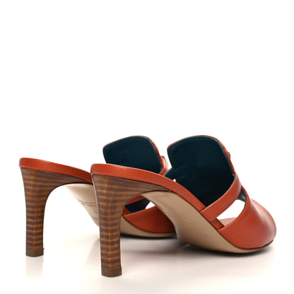 Hermes Goatskin Cute Sandals 37 Rouge Clay 4 of 8