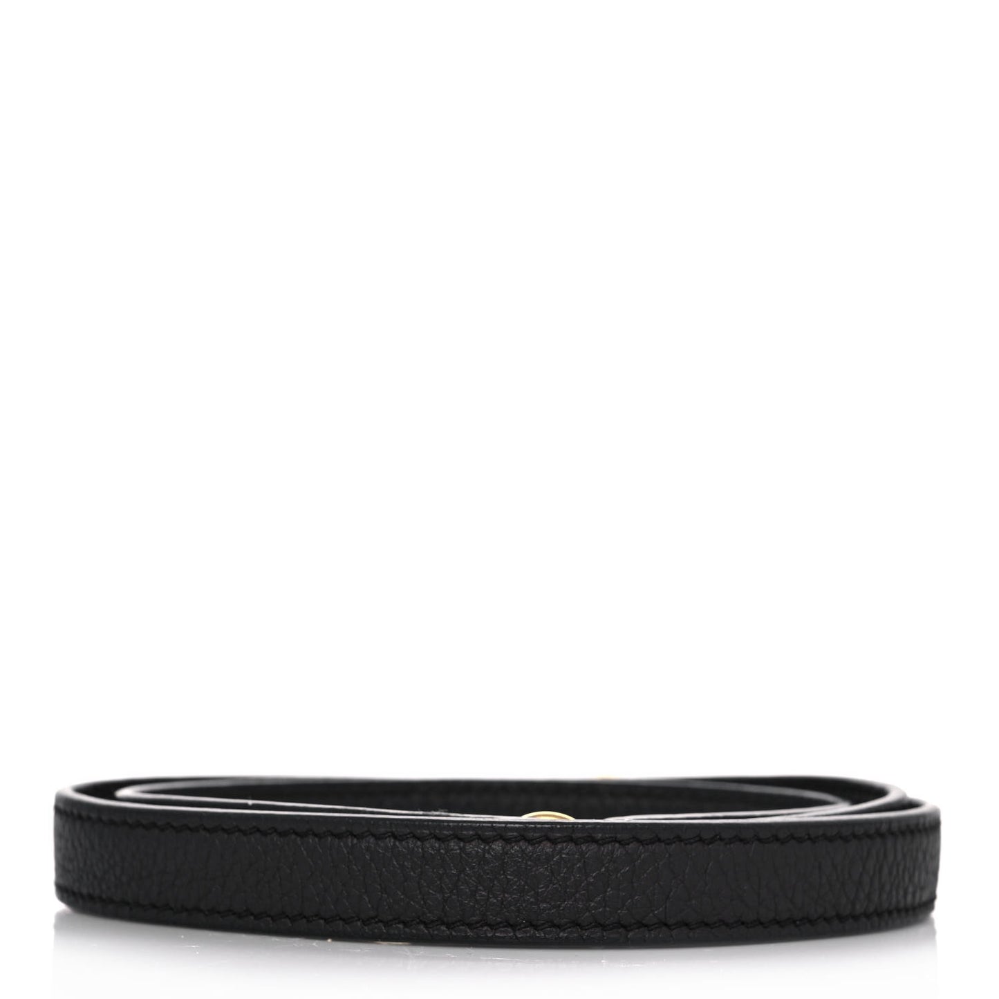 Taurillon Clemence Kelly Shoulder Strap Black