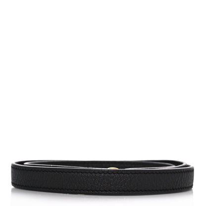 Hermes Taurillon Clemence Kelly Shoulder Strap Black 2 of 5