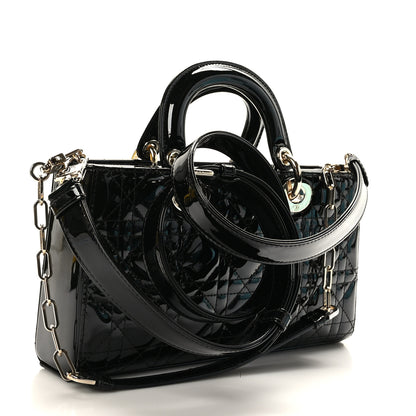 Christian Dior Patent Cannage Small Lady D-Joy Black 3 of 8